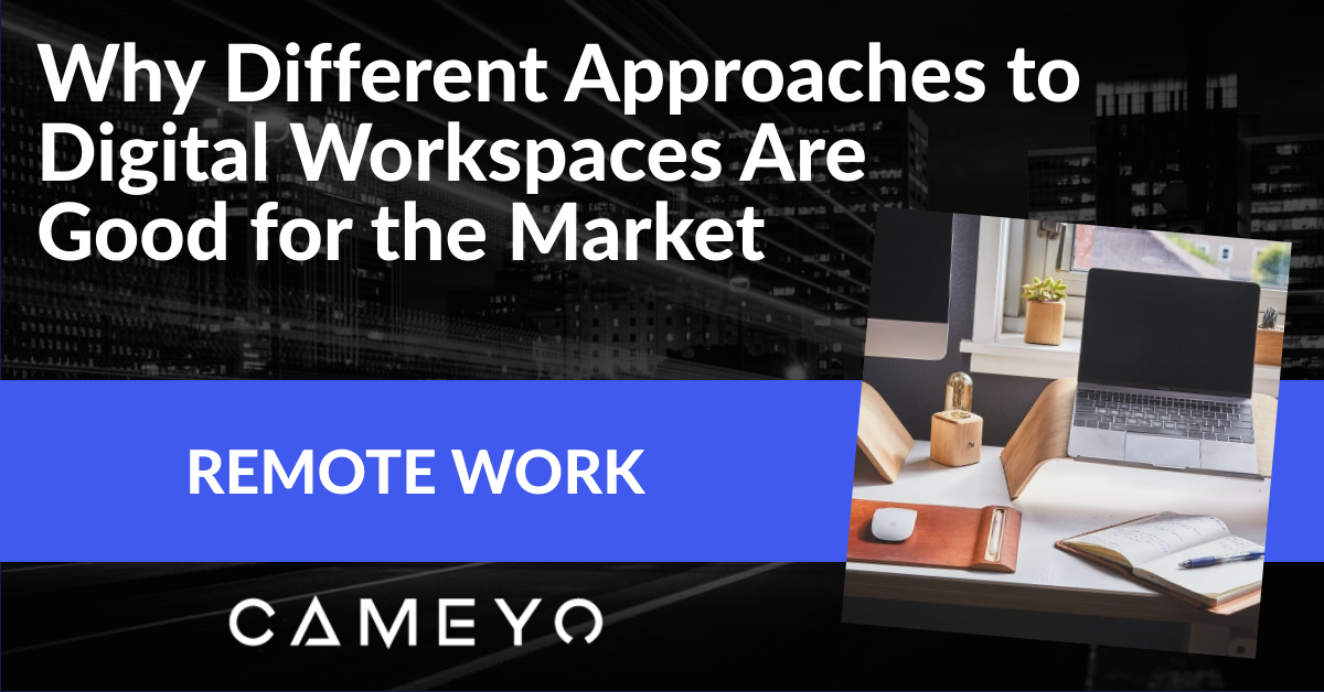 Image for Cameyo blog post on different approaches to Digital Workspaces