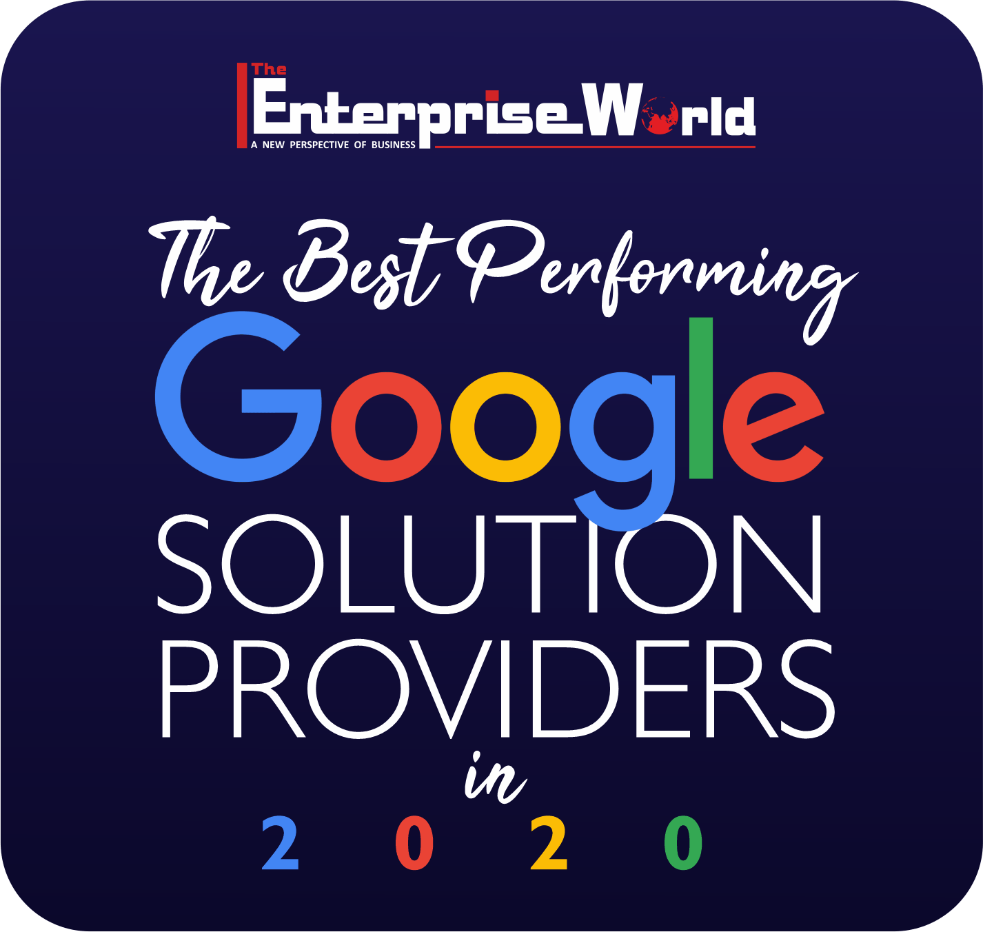 Image recognizing Cameyo's award for Best Performing Google Solution Providers of 2020