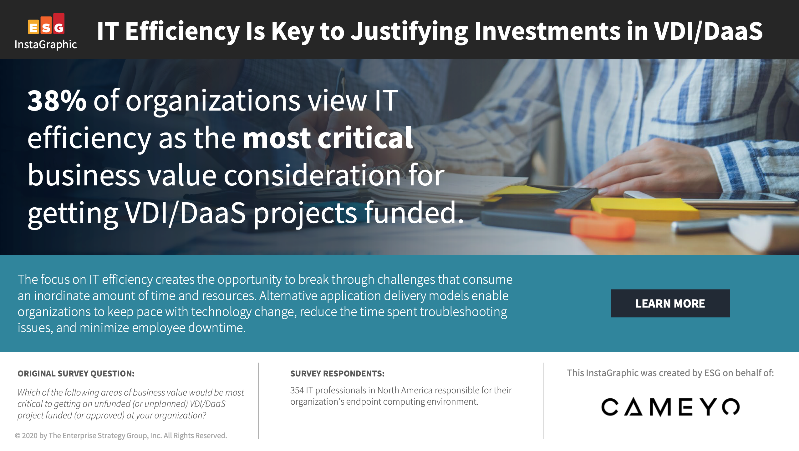 ESG Survey VDI and DaaS and Cameyo