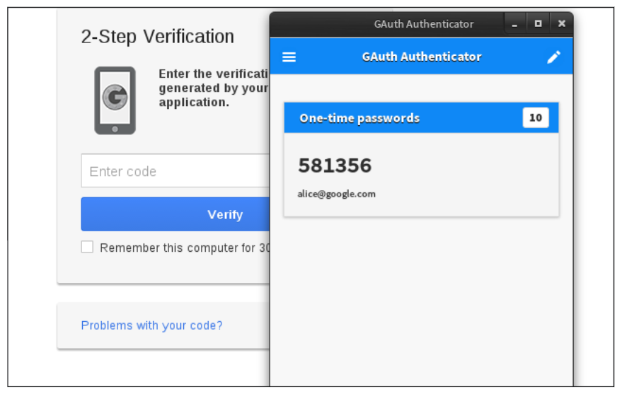 Demonstration of 2-Step Verification